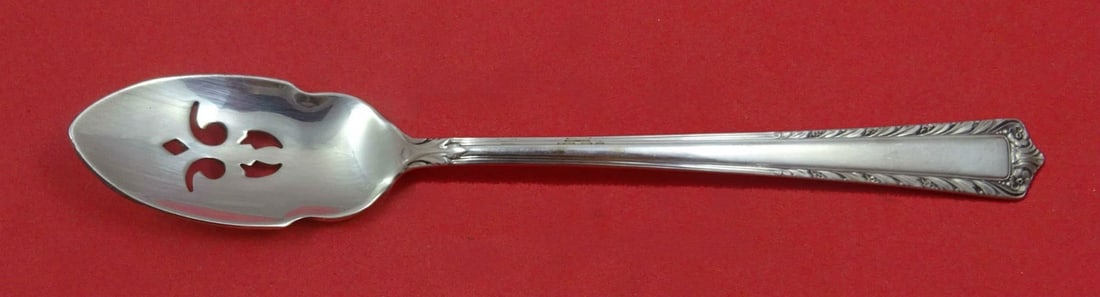 International Processional Sterling Silver Pierced Olive Spoon 5 3/4 Custom (1 of 1)