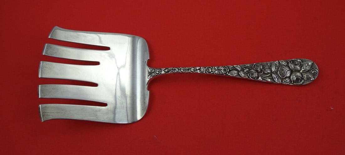 Schofield Baltimore Rose Sterling Silver 5-Tine Asparagus Fork 9 Inch: Schofield Baltimore Rose Sterling Silver 5-Tine Asparagus Fork 9 Inch This elegant asparagus fork is part of the Baltimore Rose pattern by Schofield, crafted from high-quality sterling silver. With fi