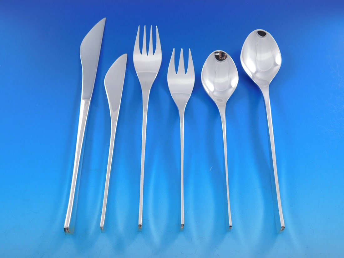 International Sterling Silver Vision Flatware Set 53 Pieces by Ronald Hayes Pearson (1 of 11)