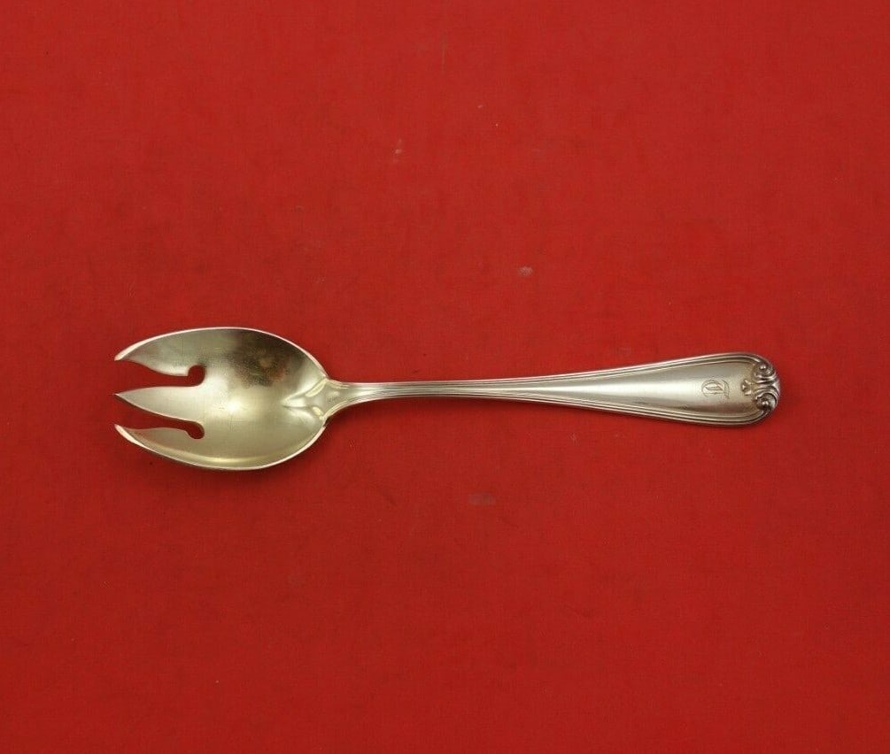 Durgin New Standish Sterling Silver Ice Cream Fork Gold Washed 5.5" (1 of 3)