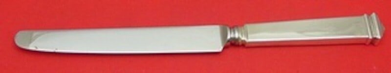 Tiffany & Co Hampton Sterling Silver Dinner Knife New French Blade 10 1/8": Tiffany & Co Hampton Sterling Silver Dinner Knife New French Blade 10 1/8" Experience timeless elegance with this Hampton by Tiffany & Co. Sterling Silver Dinner Knife featuring a new French blade, me