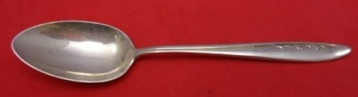 Lunt Spring Serenade Sterling Silver Teaspoon 6: Lunt Spring Serenade Sterling Silver Teaspoon 6 This is a Lunt sterling silver teaspoon in the Spring Serenade pattern, measuring 6 inches in length. Made in the United States after 1940, this flatwar
