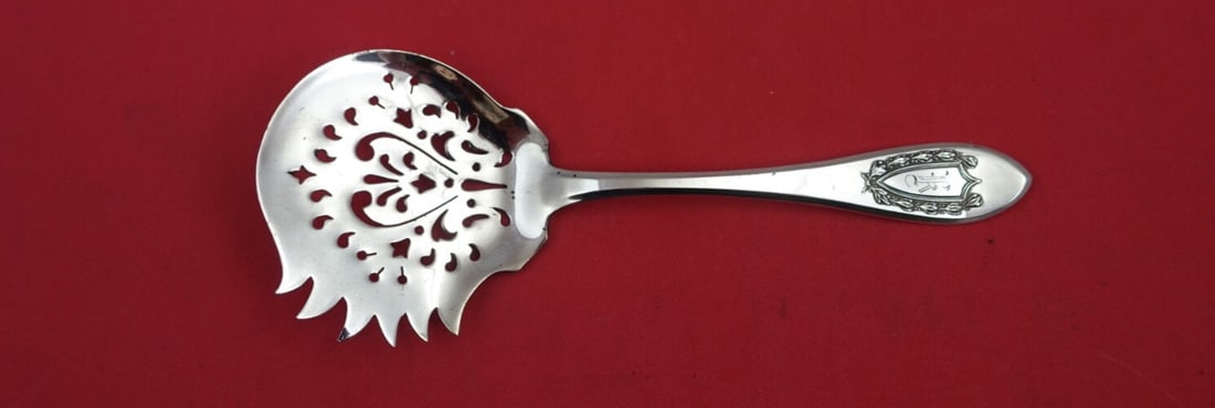International Sterling Silver Napoleon Cucumber Server 6 Inch Monogrammed (1 of 2)