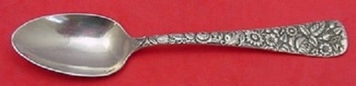 Towle Arlington sterling silver teaspoon 1891 5 1/2 in: Towle Arlington sterling silver teaspoon 1891 5 1/2 in Sterling silver teaspoon in the Arlington pattern by Towle, dated 1891. It is monogrammed, with monograms varying, and is in excellent pre-owned 