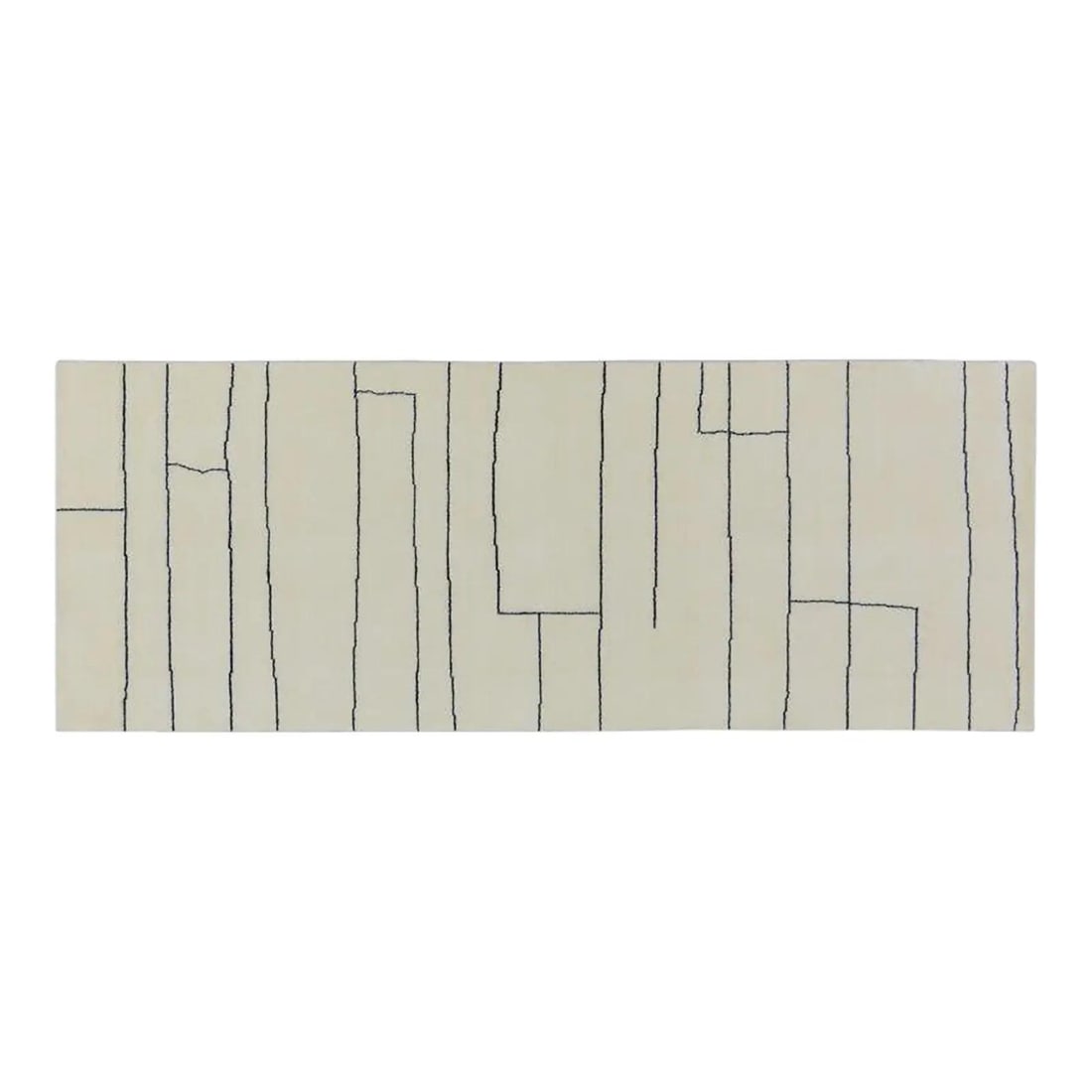 Moroccan Azilal Wool Hand Knotted Rug 2'8x7: Moroccan Azilal Wool Hand Knotted Rug 2'8x7 This Moroccan Azilal rug is expertly hand-knotted from wool using traditional techniques, offering a blend of timeless craftsmanship and modern design. Its 