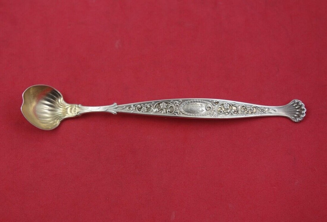 Whiting Hyperion Sterling Silver Mustard Ladle 5 1/2 inch: Whiting Hyperion Sterling Silver Mustard Ladle 5 1/2 inch This is a sterling silver mustard ladle in the Hyperion pattern by Whiting. Measuring 5 1/2 inches in length, this original piece dates from 1