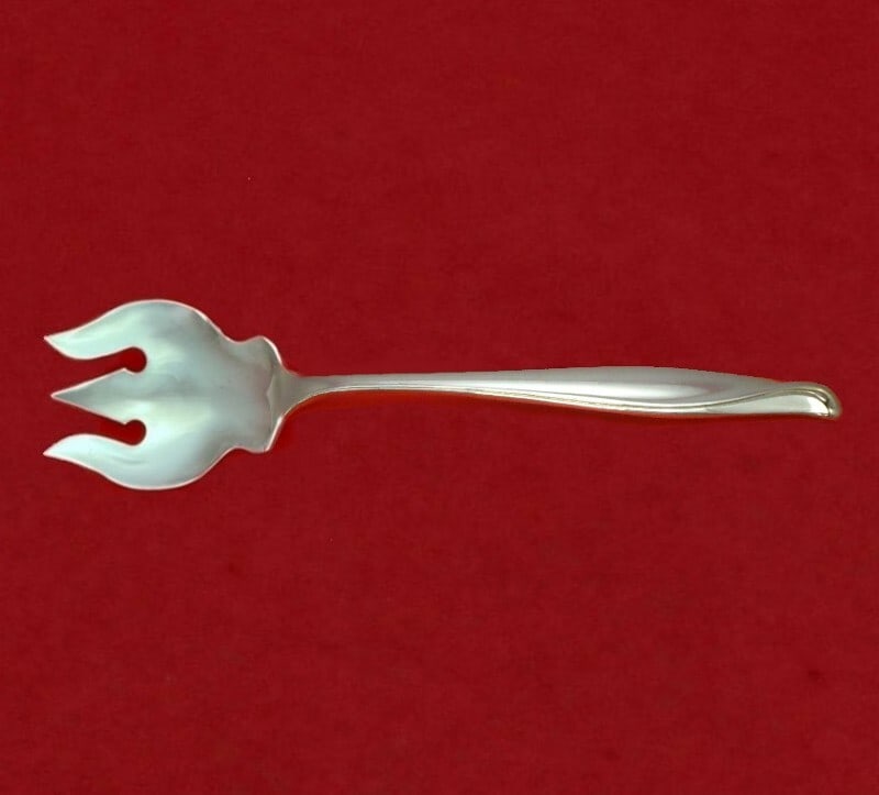Alvin Sterling Silver Spring Bud Chantilly Style 6 Inch Ice Cream Fork (1 of 2)