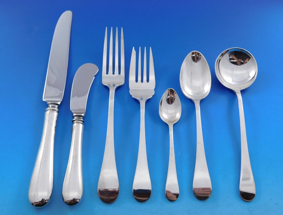 69 Piece Tuttle Hannah Hull Sterling Silver Flatware Service for 8 (1 of 9)
