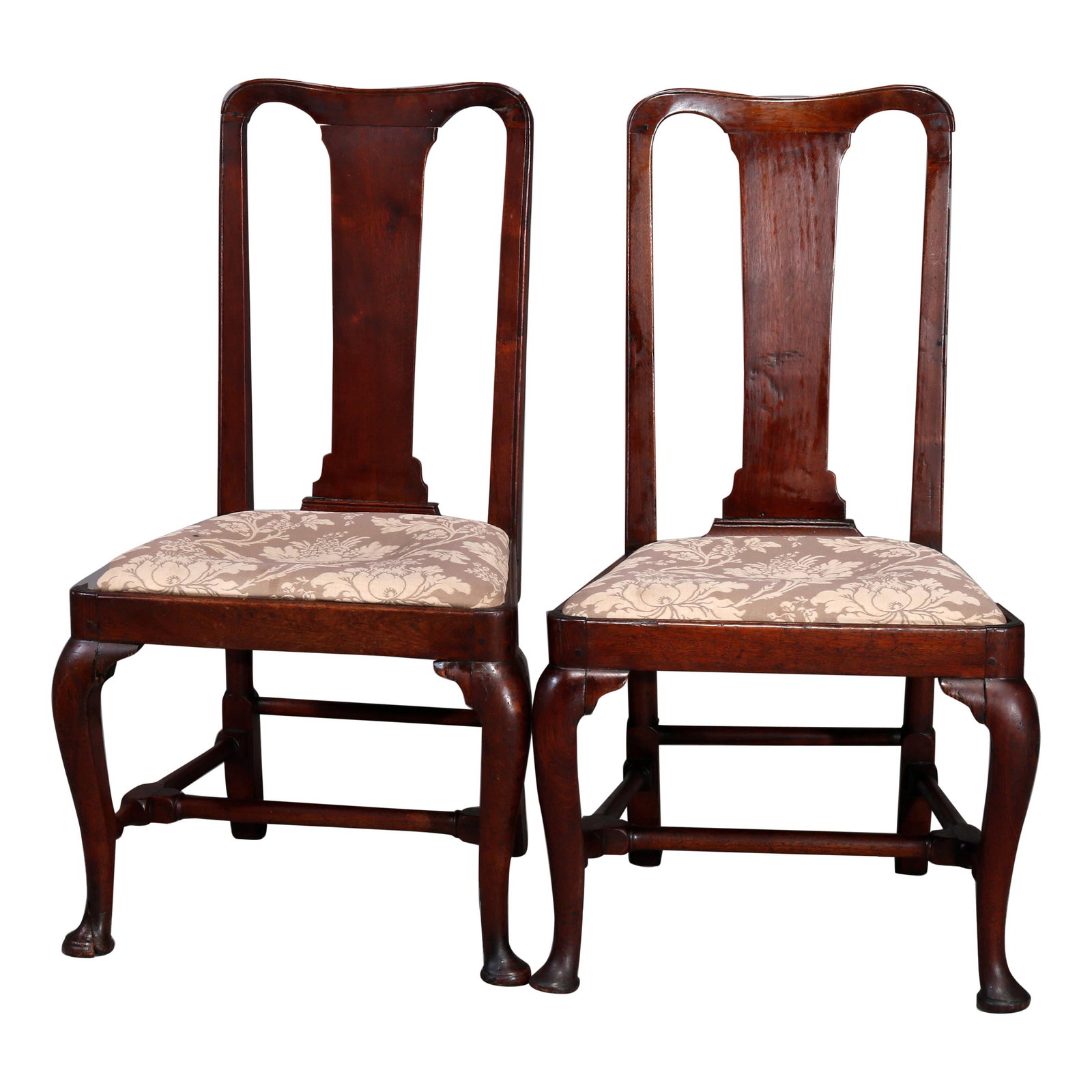 Pair of New England Queen Anne Mahogany Side Chairs circa 1760 (1 of 18)