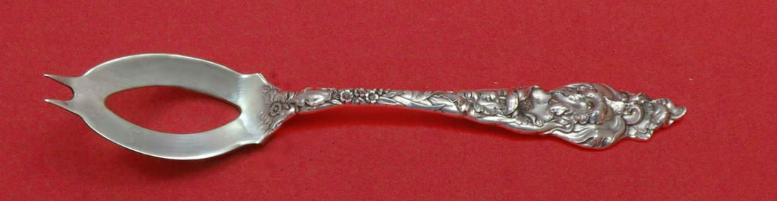 Reed & Barton Les Six Fleurs Sterling Silver Olive Spoon 5.25 Inch (1 of 1)