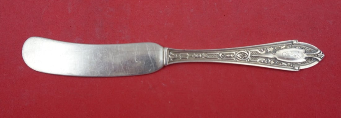 Dominick & Haff La France Sterling Silver Butter Spreader 5.5": Dominick & Haff La France Sterling Silver Butter Spreader 5.5" This exquisite butter spreader features a flat handle and is crafted from sterling silver in the elegant La France pattern by Dominick & 