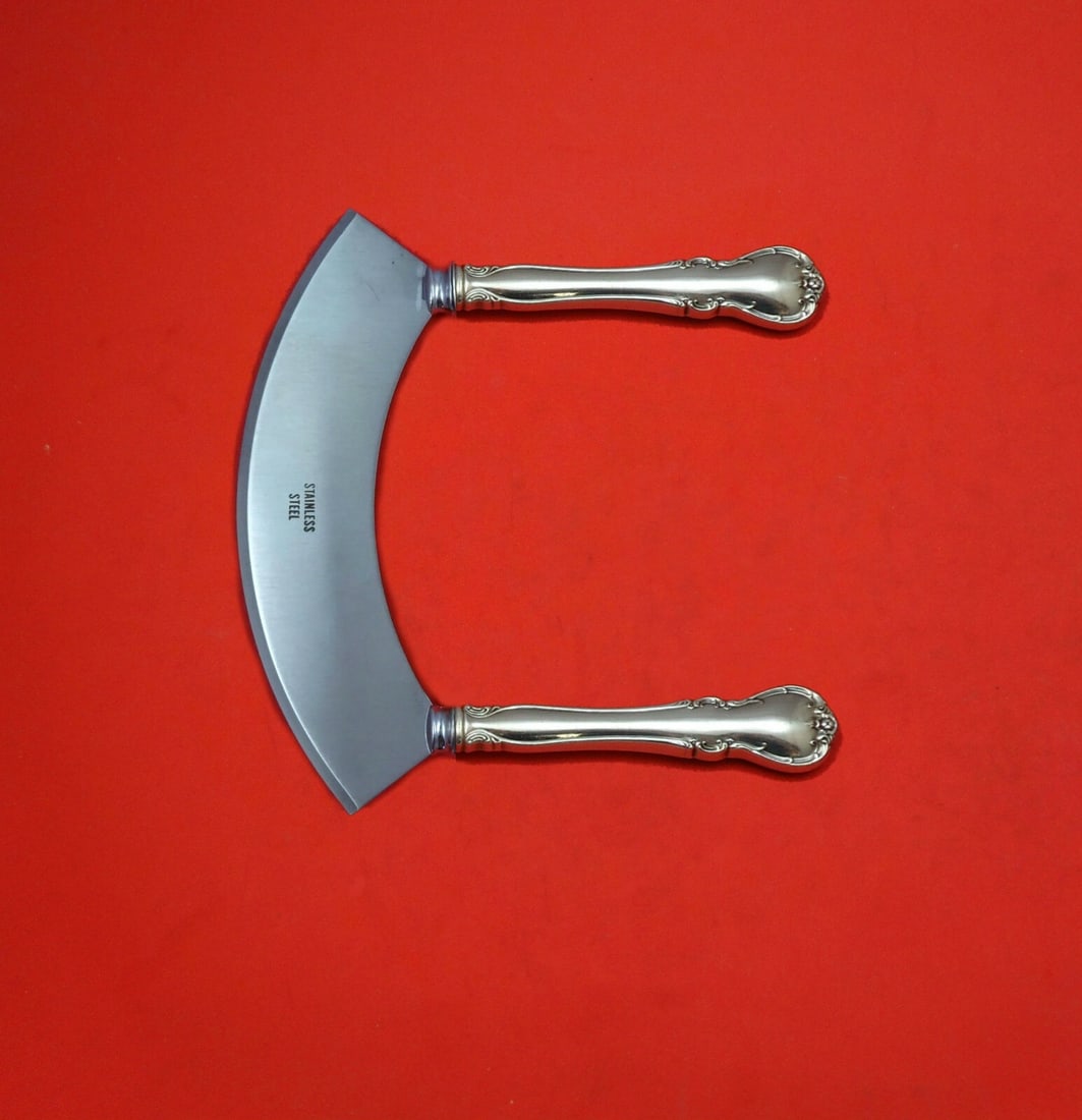 Towle French Provincial Sterling Silver Mezzaluna Knife Custom 6 1/4 Inch: Towle French Provincial Sterling Silver Mezzaluna Knife Custom 6 1/4 Inch Introducing the French Provincial Mezzaluna Knife by Towle, a beautifully crafted culinary tool made from sterling silver with