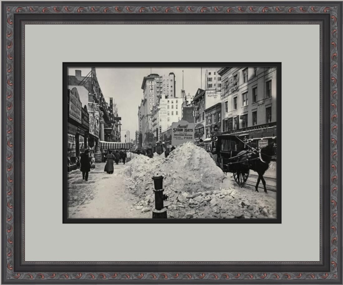 1905 Blizzard Custom Framed print (Licensed Reprint) Modern Architecture Art (1 of 2)