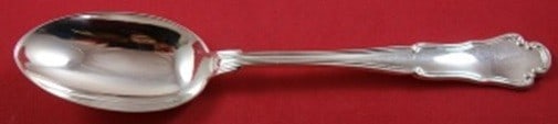 Wallace-Italy Barocco Sterling Silver Soup Spoon 6 7/8 in: Wallace-Italy Barocco Sterling Silver Soup Spoon 6 7/8 in Sterling silver place soup spoon in the Barocco pattern by Wallace-Italy. It is not monogrammed and is in excellent pre-owned condition. Speci
