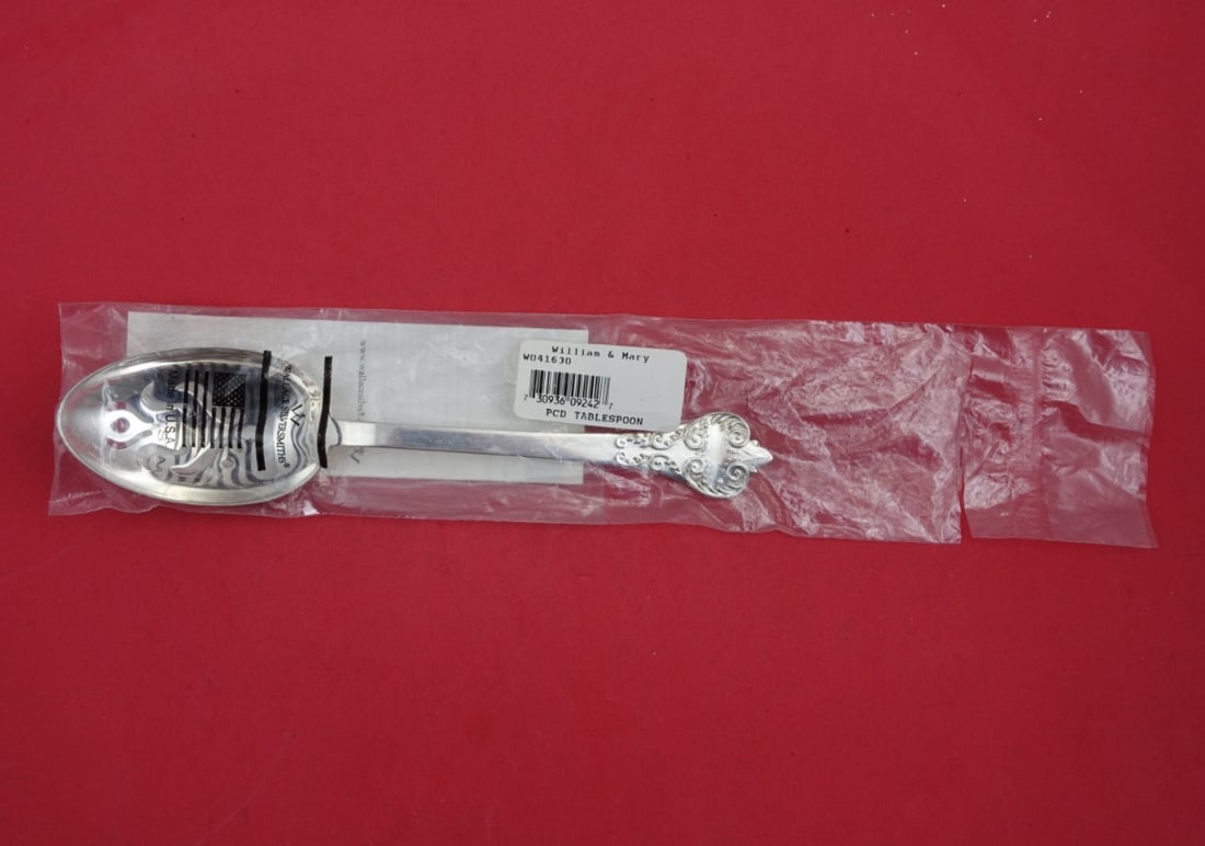 Wallace William and Mary Sterling Silver Slotted Spoon 8 1/4 inches New (1 of 3)