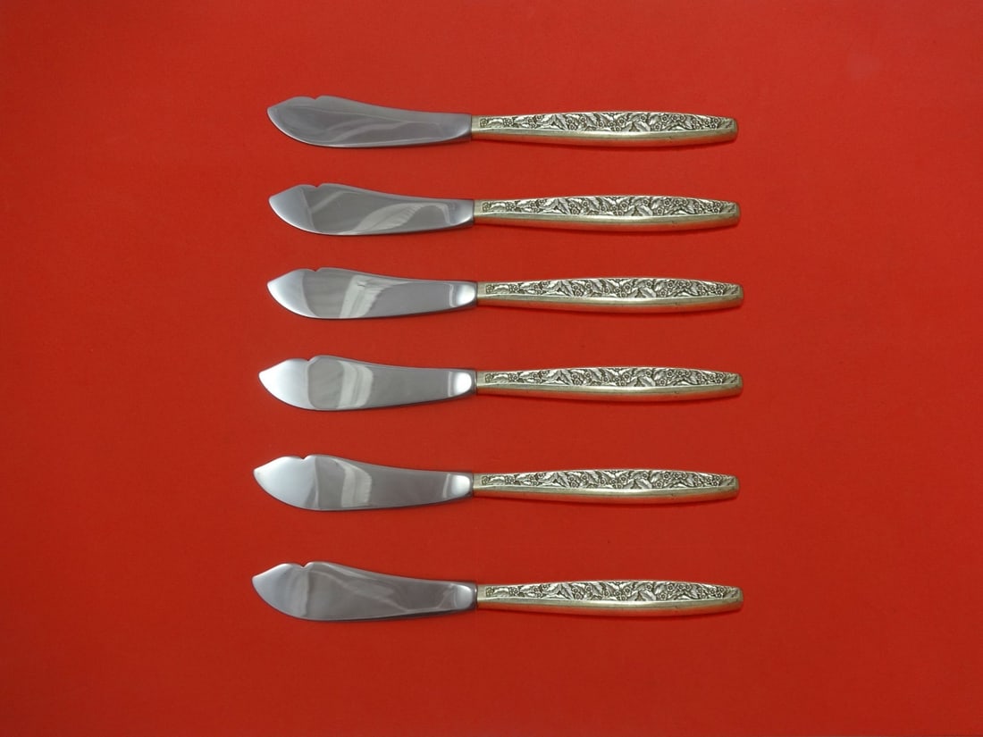 Valencia International Sterling Silver 6pc Trout Knife Set 7.5" (1 of 1)