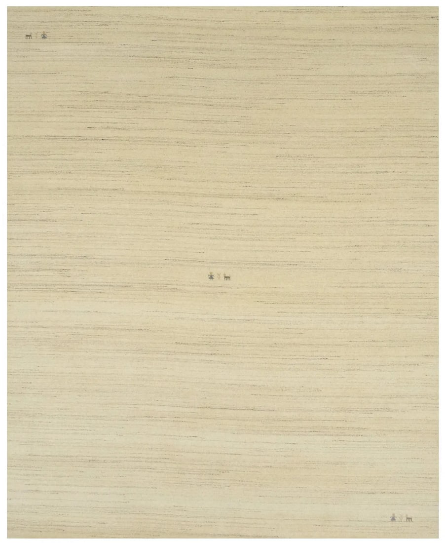 Modern Pictorial Tribal Oatmeal Wool Rug 8'2 x 9'11 Hand-Loomed Eco-Friendly: Modern Pictorial Tribal Oatmeal Wool Rug 8'2 x 9'11 Hand-Loomed Eco-Friendly Enhance your living space with this stunning Pictorial Tribal Oatmeal Modern Rug. Measuring 8'2" x 9'11", this hand-loomed 