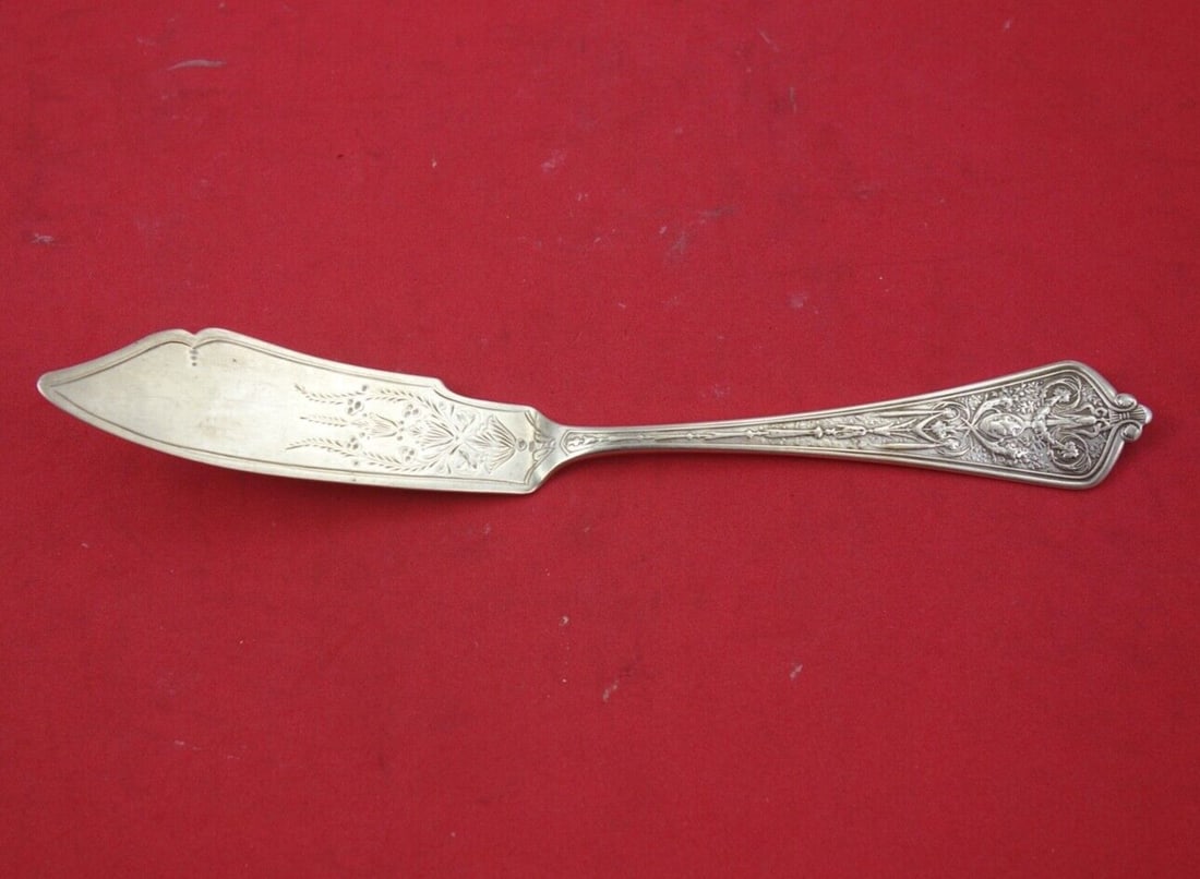 Gorham Lady Washington Sterling Silver Master Butter Knife 7.5 inches: Gorham Lady Washington Sterling Silver Master Butter Knife 7.5 inches Introducing the Lady Washington Master Butter Knife by Gorham, crafted from high-quality sterling silver. This exquisite piece fea