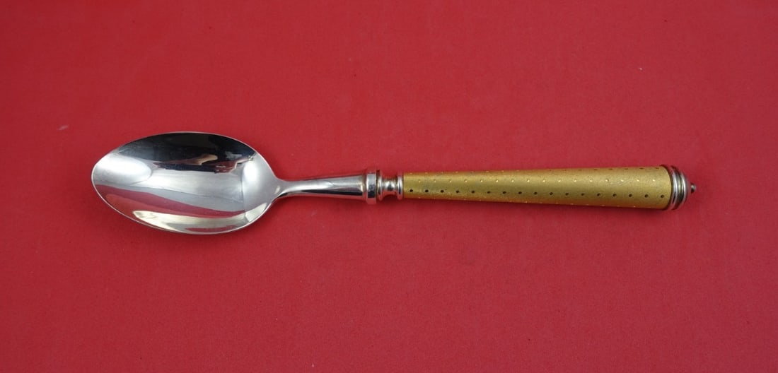 Silverplate Dinner Spoon Neige Gold SP Pattern by Alain Saint Joanis 8 7/8 Inch: Silverplate Dinner Spoon Neige Gold SP Pattern by Alain Saint Joanis 8 7/8 Inch This is a silverplated dinner spoon from the Neige Gold SP pattern by Alain Saint Joanis. Crafted in France, it features