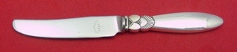 Georg Jensen Cactus Sterling Silver Baby Knife 4 5/8 Inch (1 of 2)