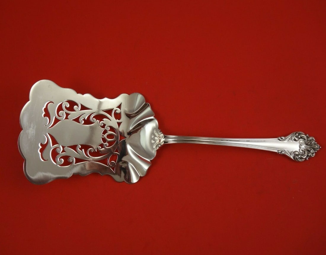 Reed & Barton Elegante Sterling Silver Pierced Asparagus Server 9 5/8 Inch (1 of 3)