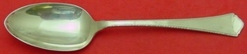 Wallace Le Moderne Sterling Silver Serving Spoon 8.25 Inches: Wallace Le Moderne Sterling Silver Serving Spoon 8.25 Inches This exquisite serving spoon features the elegant Le Moderne pattern by Wallace, crafted from high-quality sterling silver. Measuring 8 1/4