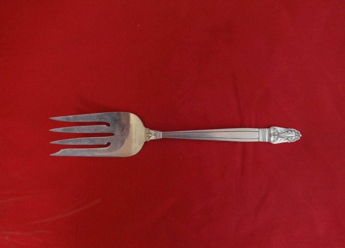 International Norse Sterling Silver 9 Inch Cold Meat Fork (1 of 1)