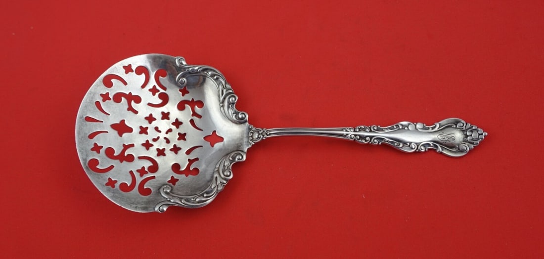 International Sterling Silver Warwick Tomato Server Pierced 7.5" (1 of 2)