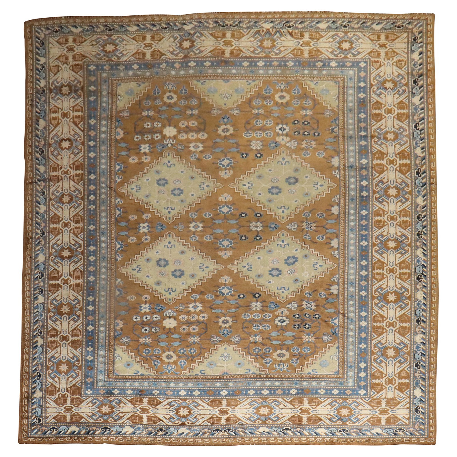 Zabihi Collection Rare Antique Khotan Rug 10'10 x 13'7 Wool Hand-Knotted East Turkestan (1 of 16)