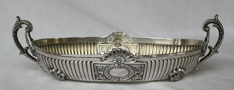 Antique German 800 Silver Candy Dish with Crown Design (1 of 12)
