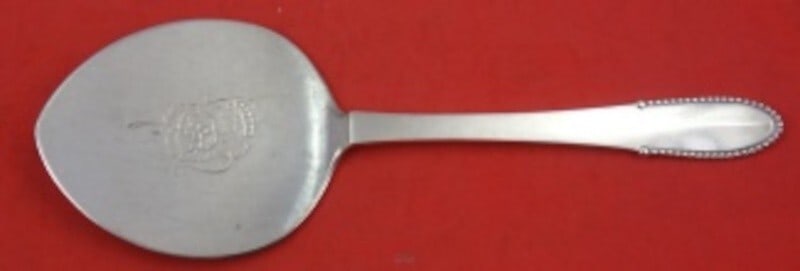 Georg Jensen Beaded Sterling Silver Tomato Server Engraved Blade 8 1/2 Inches (1 of 2)