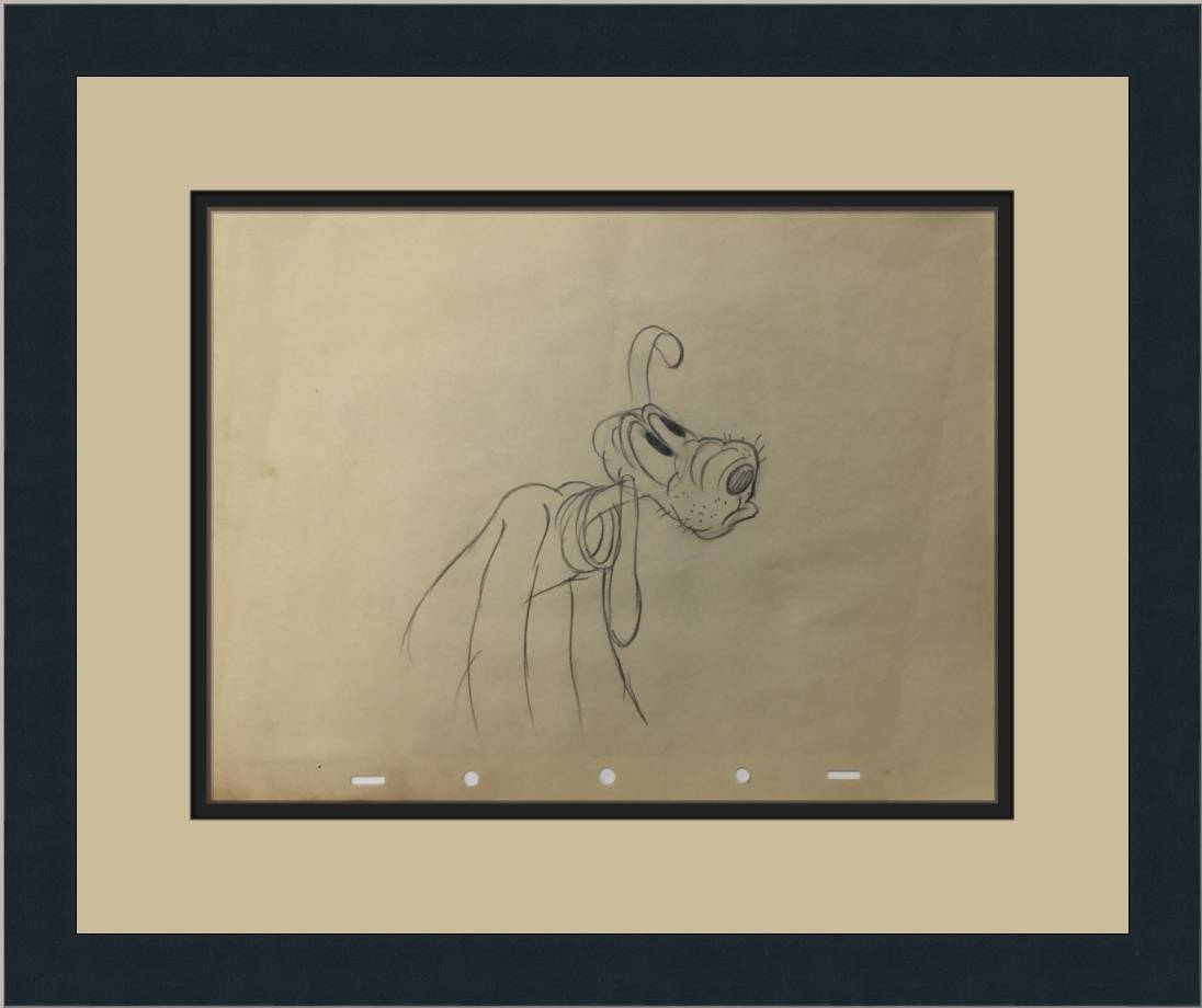 Framed Pluto 1932 pencil model sheet by Hardi Gramatky (1 of 4)
