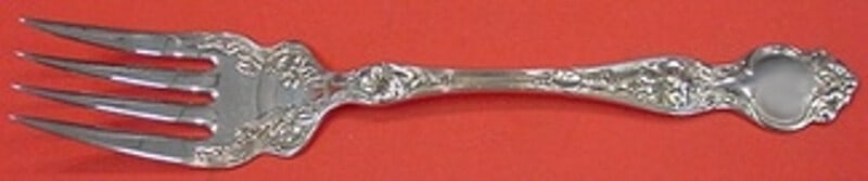 Wallace Violet Sterling Silver Cold Meat Fork 8 3/8 Inch Serving (1 of 2)