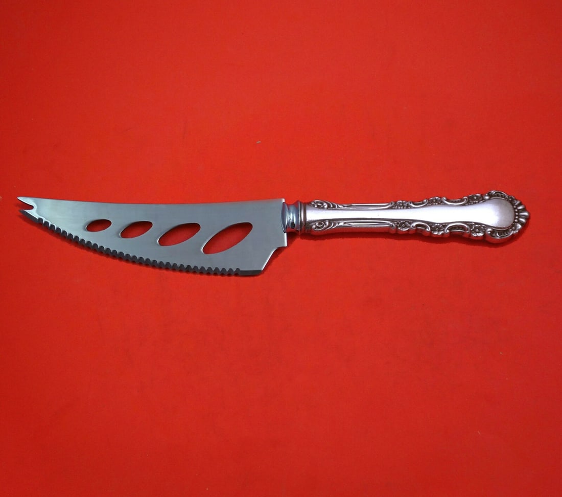 Reed and Barton Georgian Rose Sterling Silver Cheese Sausage Knife 7 Inch Custom (1 of 3)