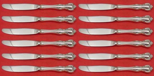 Towle Debussy Sterling Silver Butter Spreaders Set of 12 Modern 6.5 Inch: Towle Debussy Sterling Silver Butter Spreaders Set of 12 Modern 6.5 Inch Enhance your dining experience with this elegant set of 12 butter spreaders from the Debussy pattern by Towle. Each spreader fe