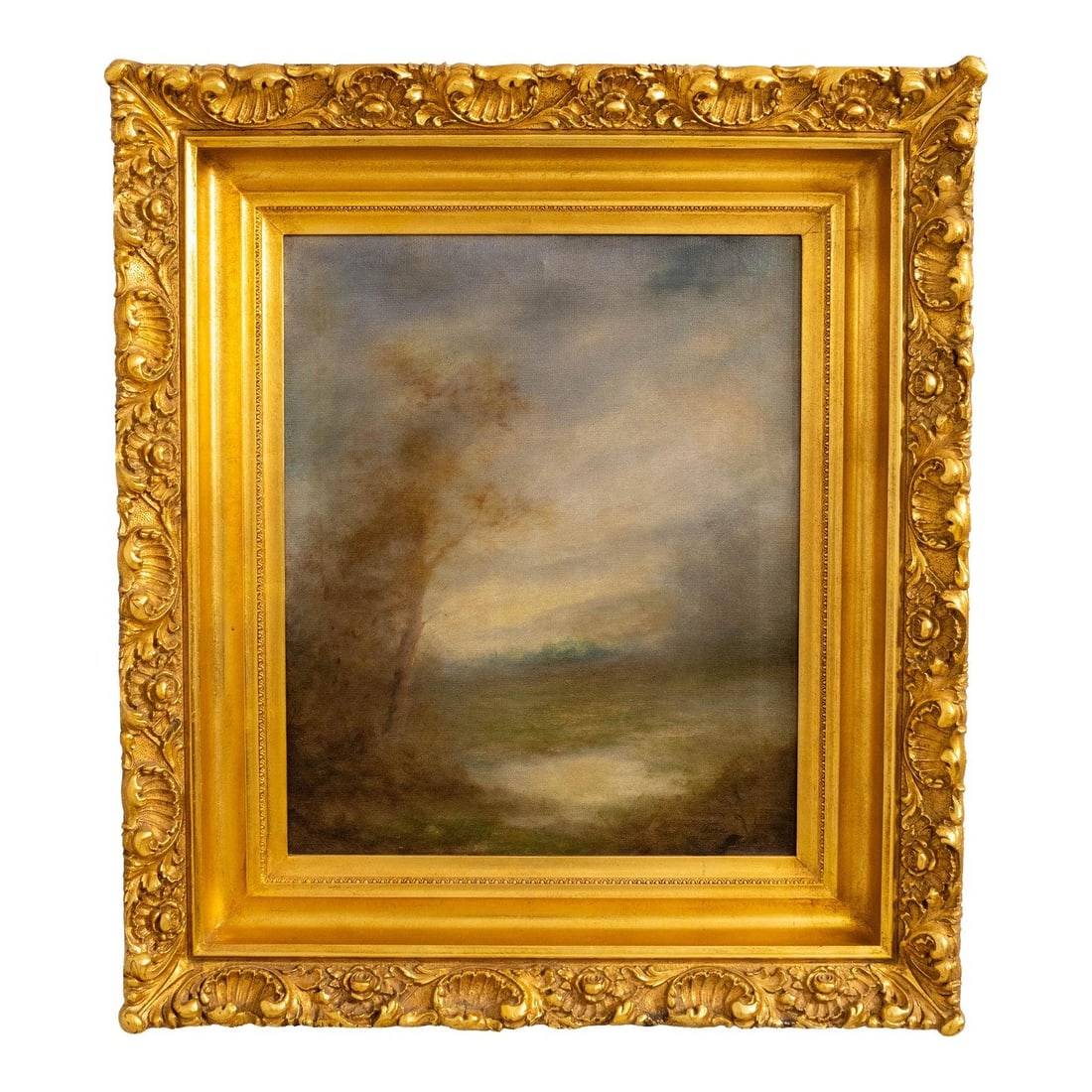 Ford Signed 1903 Landscape Oil Painting in Gold Gilt Frame (1 of 10)