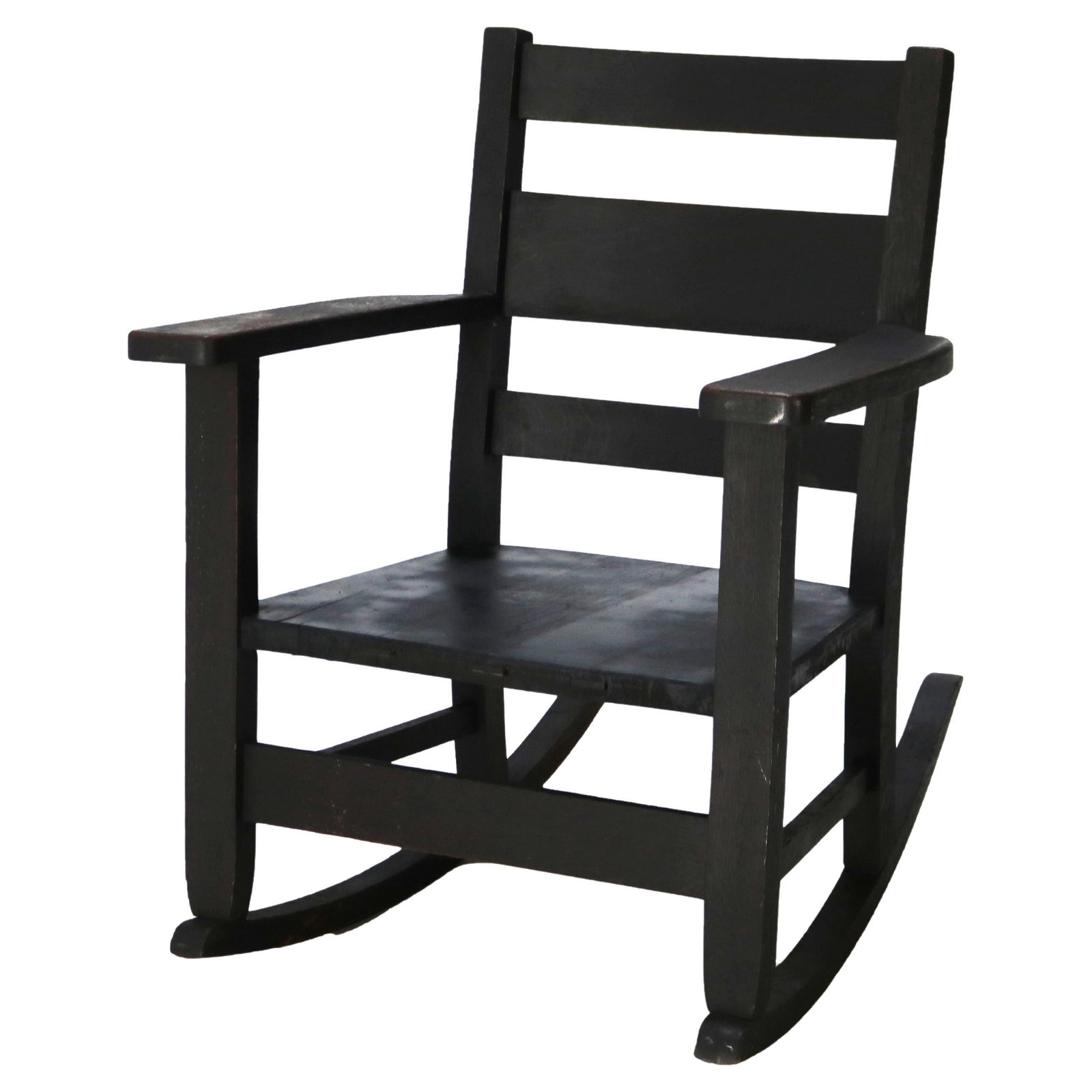 Antique RH Conant's Sons Arts & Crafts Oak Slat Back Rocking Chair c1920: Antique RH Conant's Sons Arts & Crafts Oak Slat Back Rocking Chair c1920 This antique rocking chair, crafted by RH Conant's Sons around 1920, embodies the essence of the Arts & Crafts Mission style. C