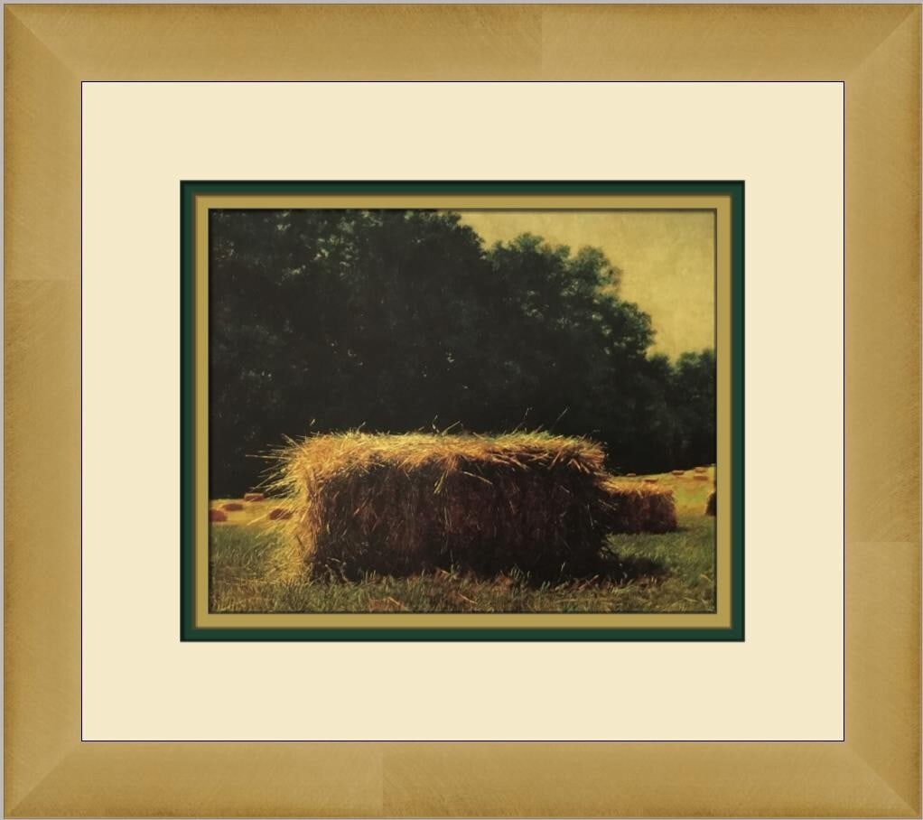 James Wyeth Bale Custom Framed Print 1987 Impressionism Art: James Wyeth Bale Custom Framed Print 1987 Impressionism Art This stunning custom framed print titled "Bale" by artist James Wyeth showcases a beautiful landscape image, capturing the essence of Impres
