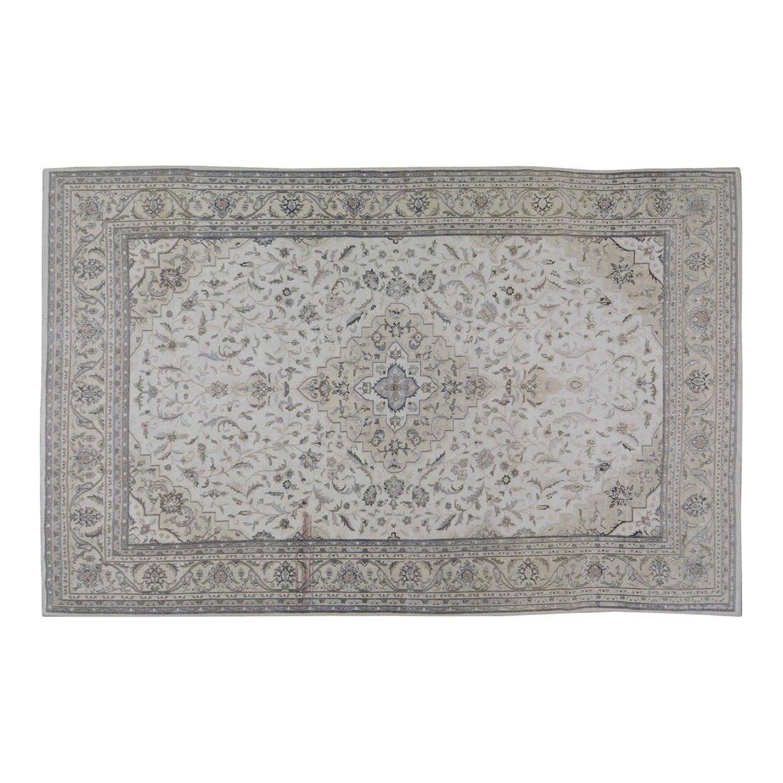 Hand-Knotted Slate Gray Wool Rug 8'x12'8" Traditional Craftsmanship (1 of 6)