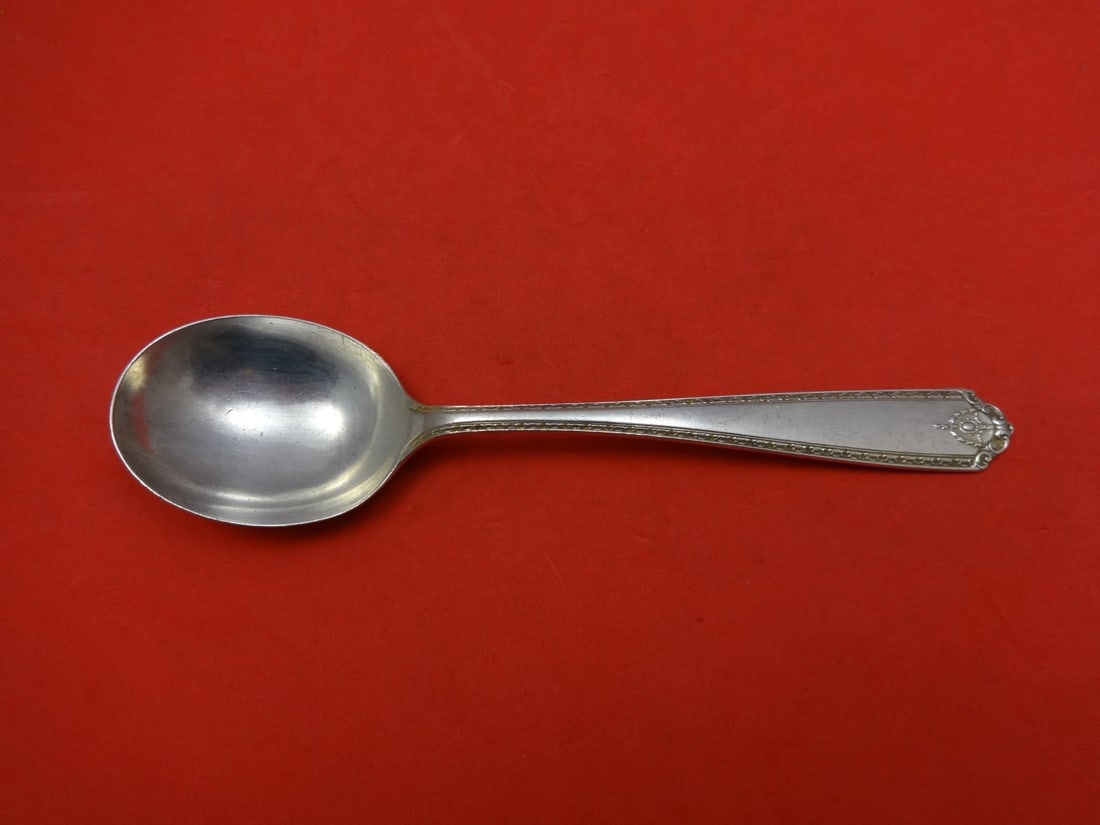 Westmorland Lady Hilton Sterling Silver Gumbo Soup Spoon 7 Inch: Westmorland Lady Hilton Sterling Silver Gumbo Soup Spoon 7 Inch This exquisite 7" gumbo soup spoon features the elegant Lady Hilton pattern by Westmorland. Crafted from high-quality sterling silver, t