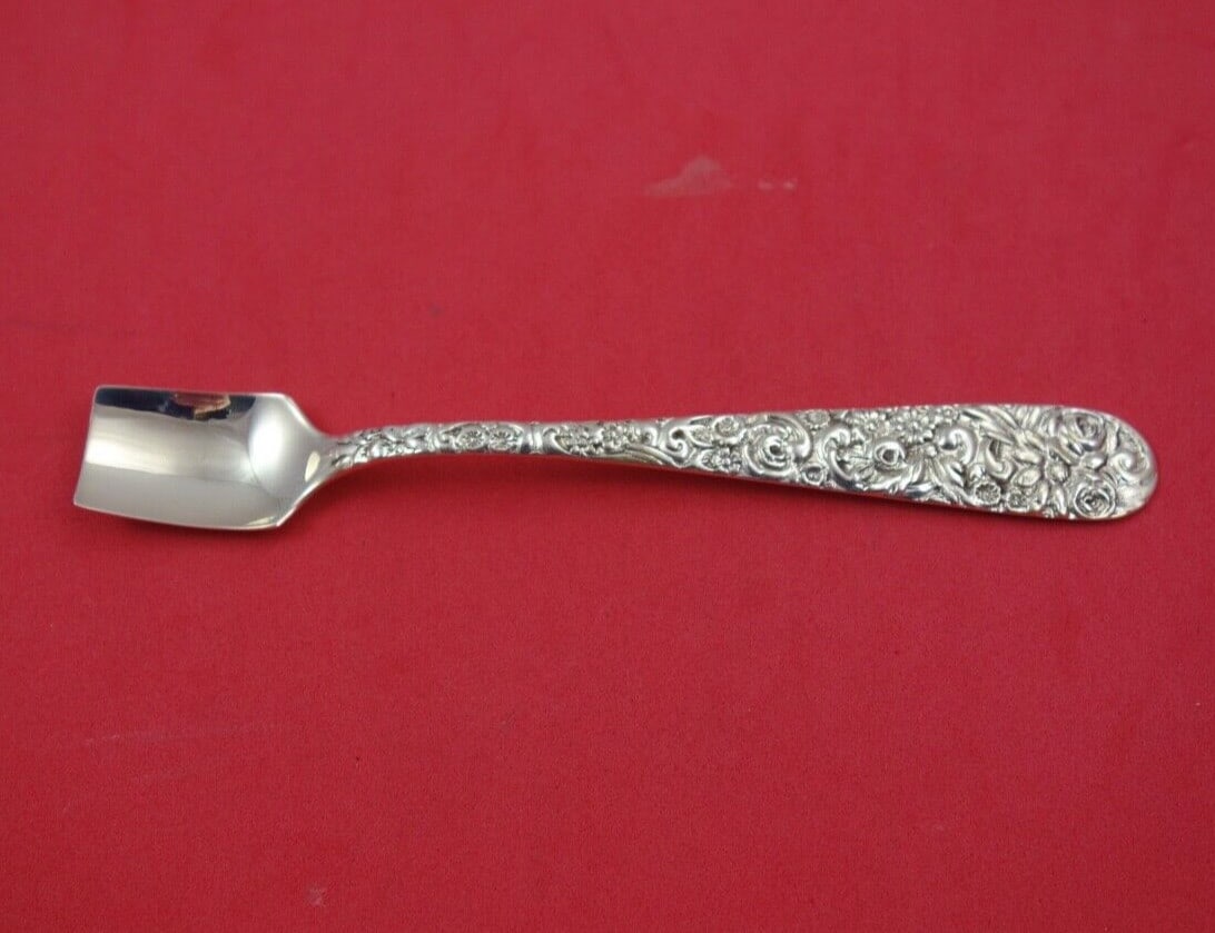 Jenkins & Jenkins Repousse Sterling Silver Nut Shovel Custom Made 5 1/4 in (1 of 2)