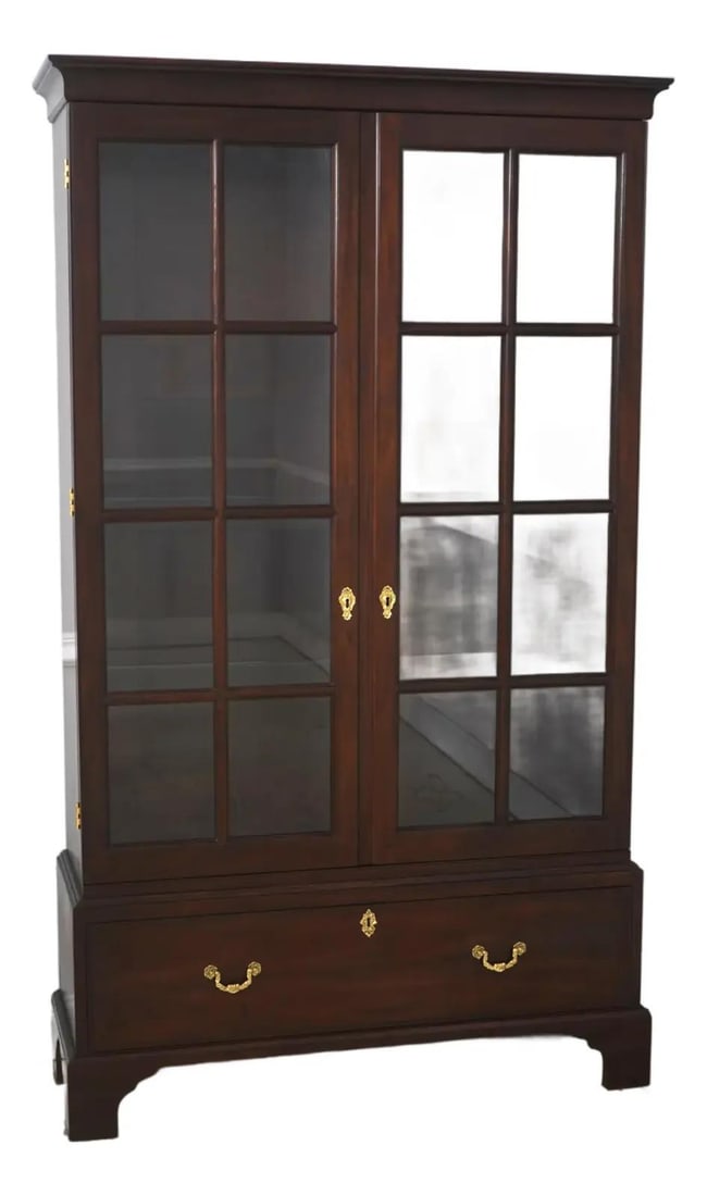Mahogany Stickley bookcase with 2 doors Colonial Williamsburg (1 of 10)