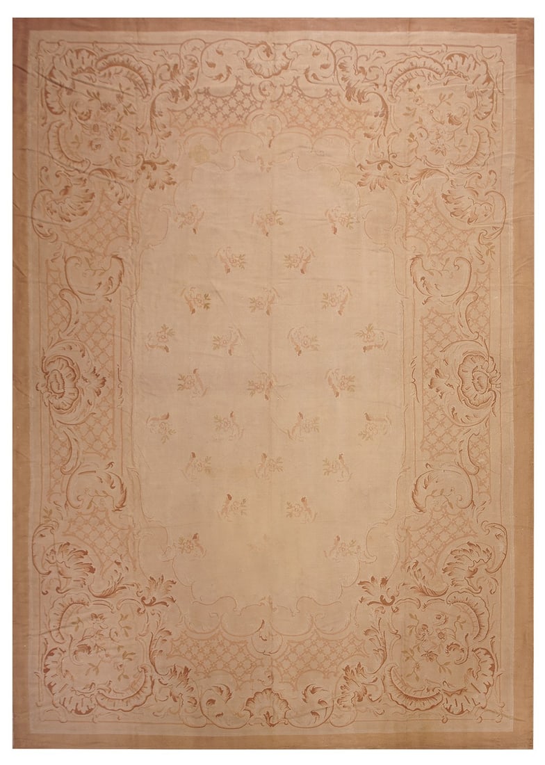 9x13 French Aubusson Wool Rug Napoleon III Hand Woven Circa 1870 (1 of 10)