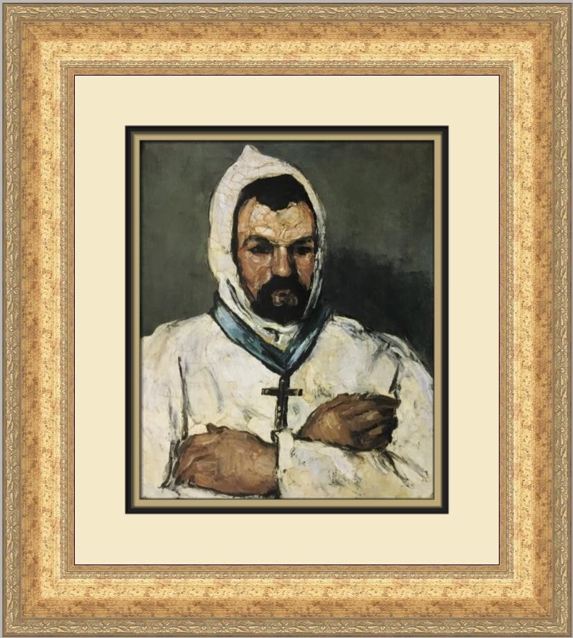 Paul Cezanne Uncle Dominique as a Monk Custom Framed Print 20 x 18 (1 of 2)