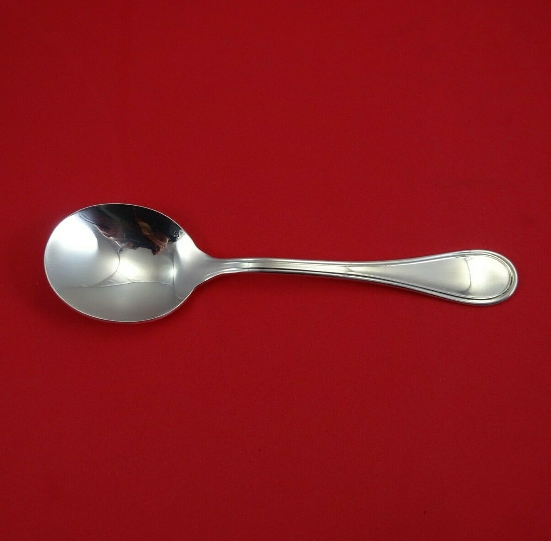 Vintage Christofle Albi Silverplate Cream Soup Spoon 6 7/8" (1 of 2)