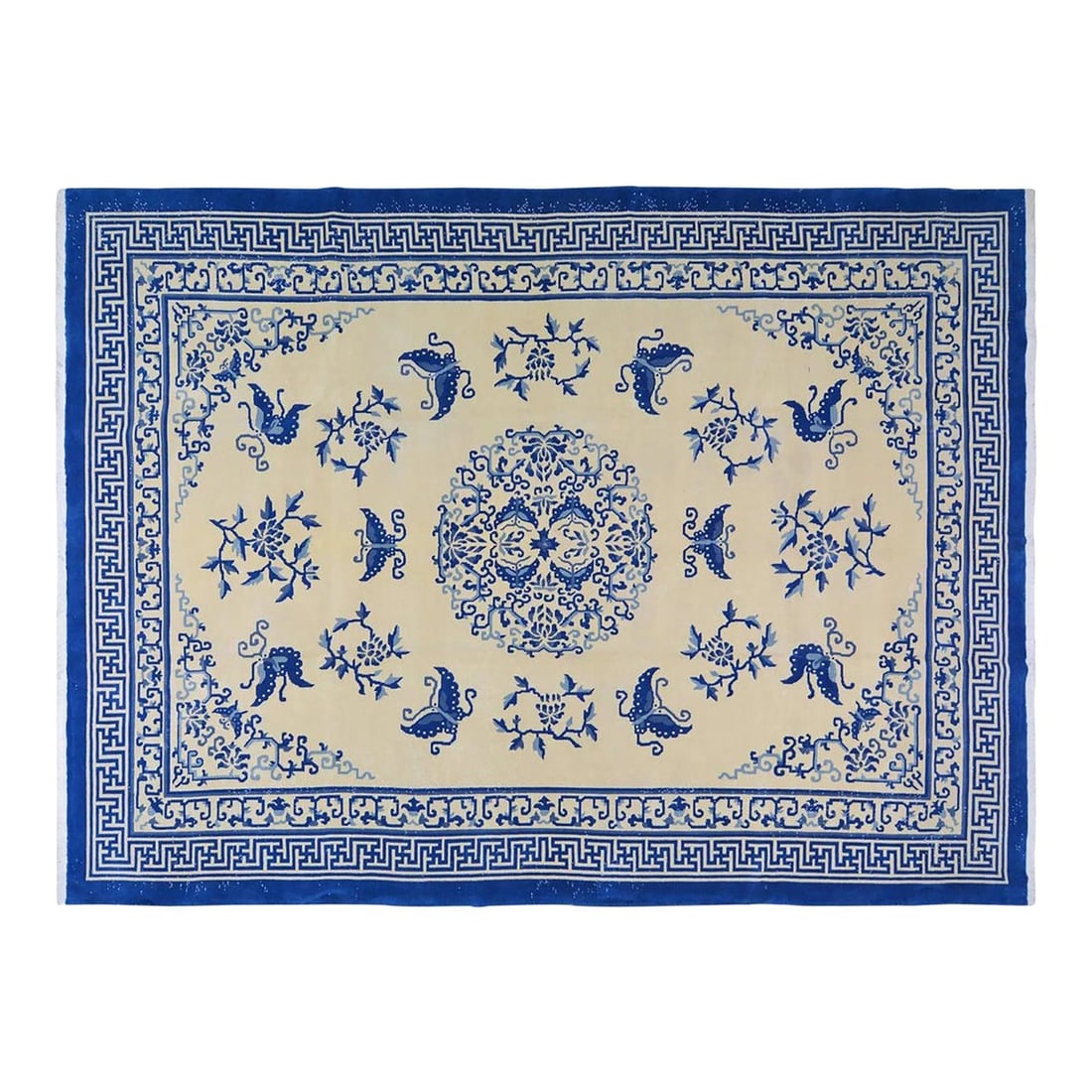 9'6 x 13'2 Hand Knotted Wool Chinese Art Deco Area Rug (1 of 6)