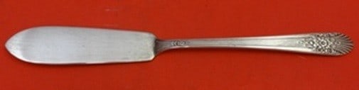 Sterling Silver Master Butter Knife Orleans Pattern Flat Handle 7 Inch: Sterling Silver Master Butter Knife Orleans Pattern Flat Handle 7 Inch This is a sterling silver master butter knife with a flat handle, crafted in the Orleans pattern by International / Century. The 