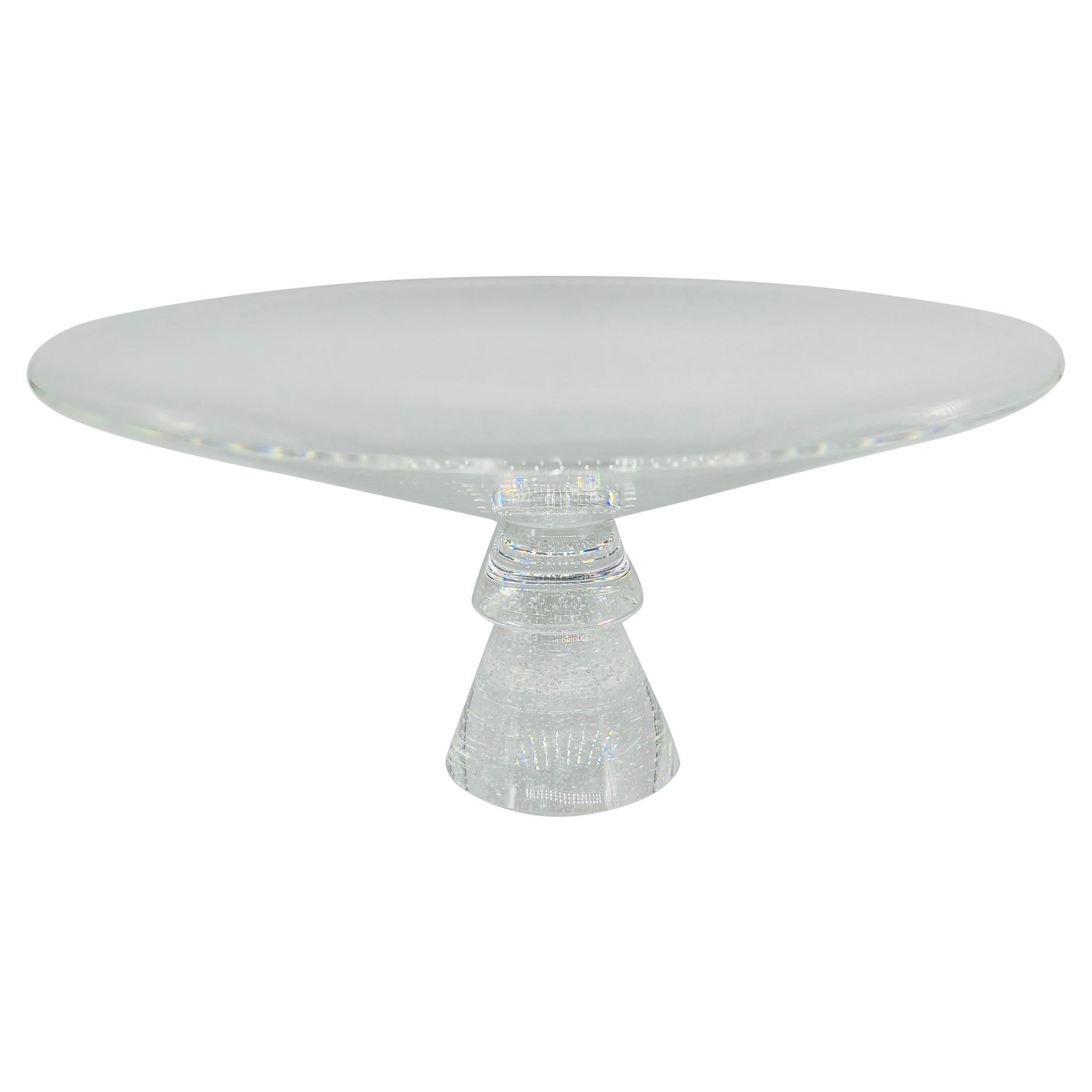 Stardust Crystal Centerpiece Bowl by David Dowler Steuben 1985 (1 of 6)