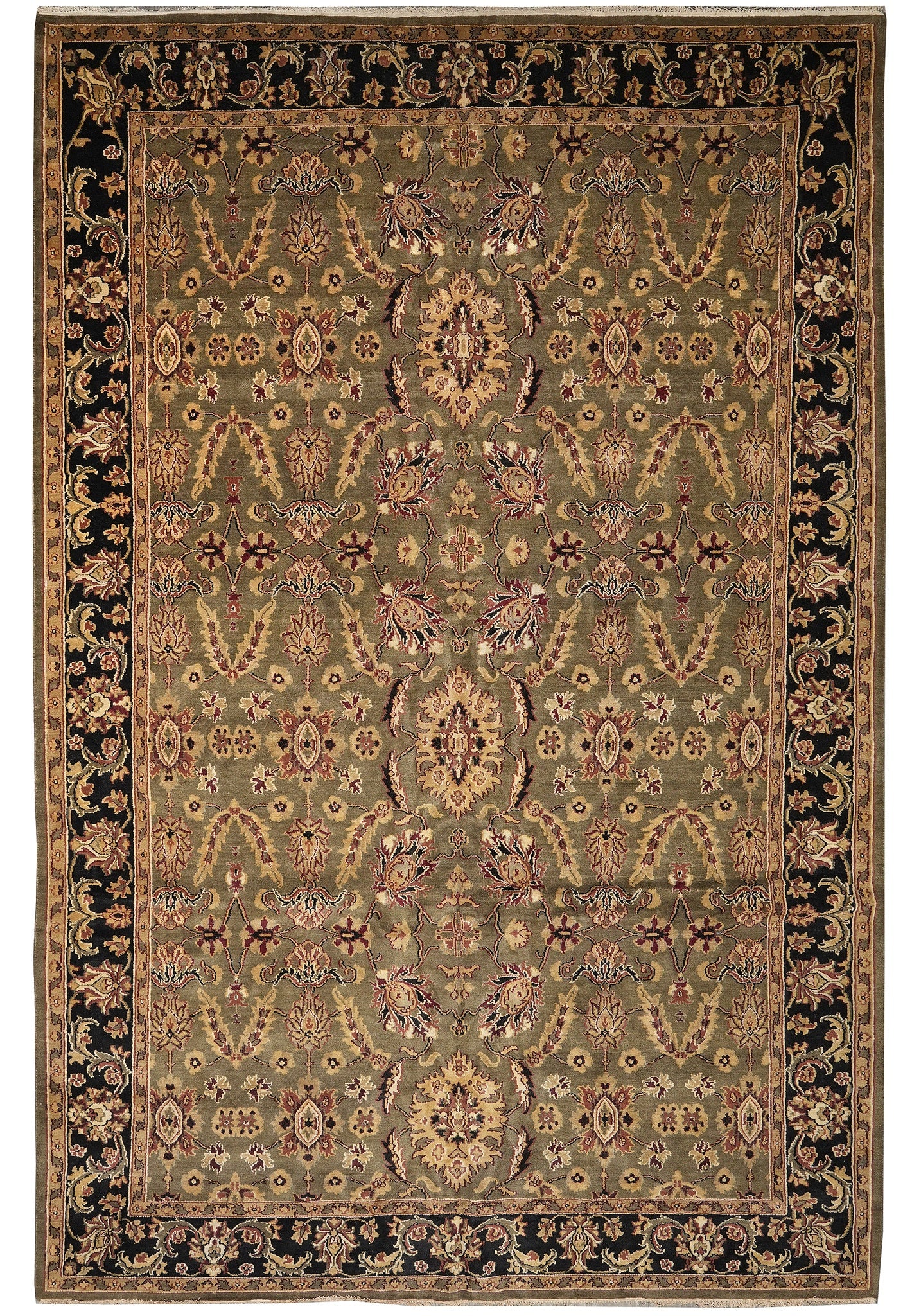 12 x 17.9 Handmade Persian Kerman Rug Open Field Iran: 12 x 17.9 Handmade Persian Kerman Rug Open Field Iran Free continental US Shipping This handmade rug is described as a Persian Gabbeh design with hand-knotted wool construction and Shiraz tribal motif