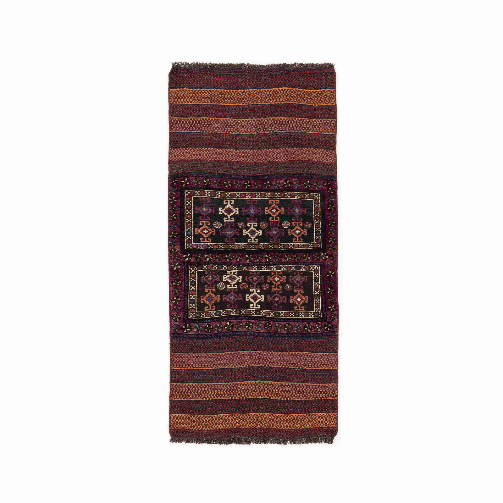 Authentic Handmade Bahtiyari Wool Carpet 41.3 x 82.7 Inches (1 of 8)